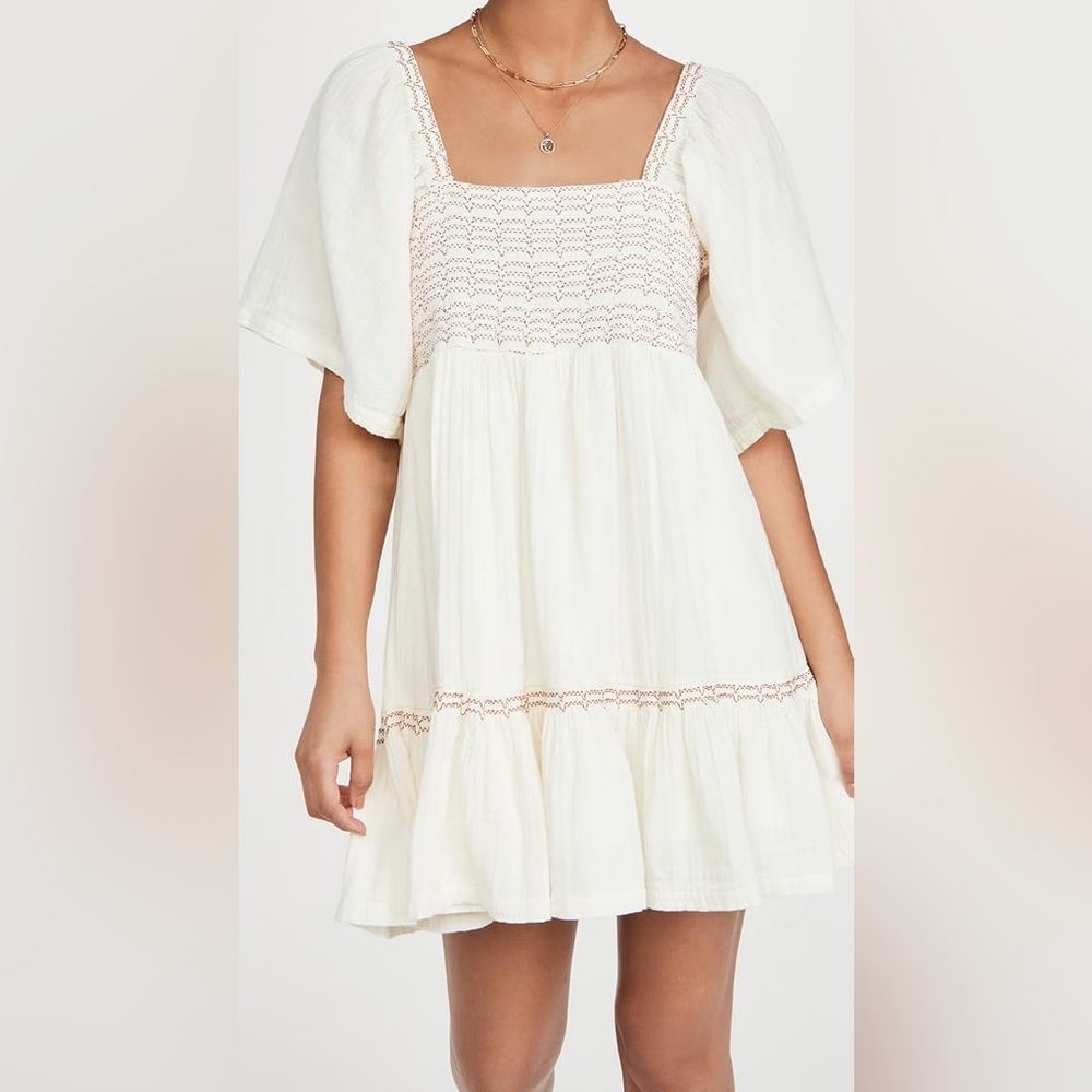 Free People Smocked Mini Dress